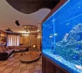 гостиная, пилон, аквариум