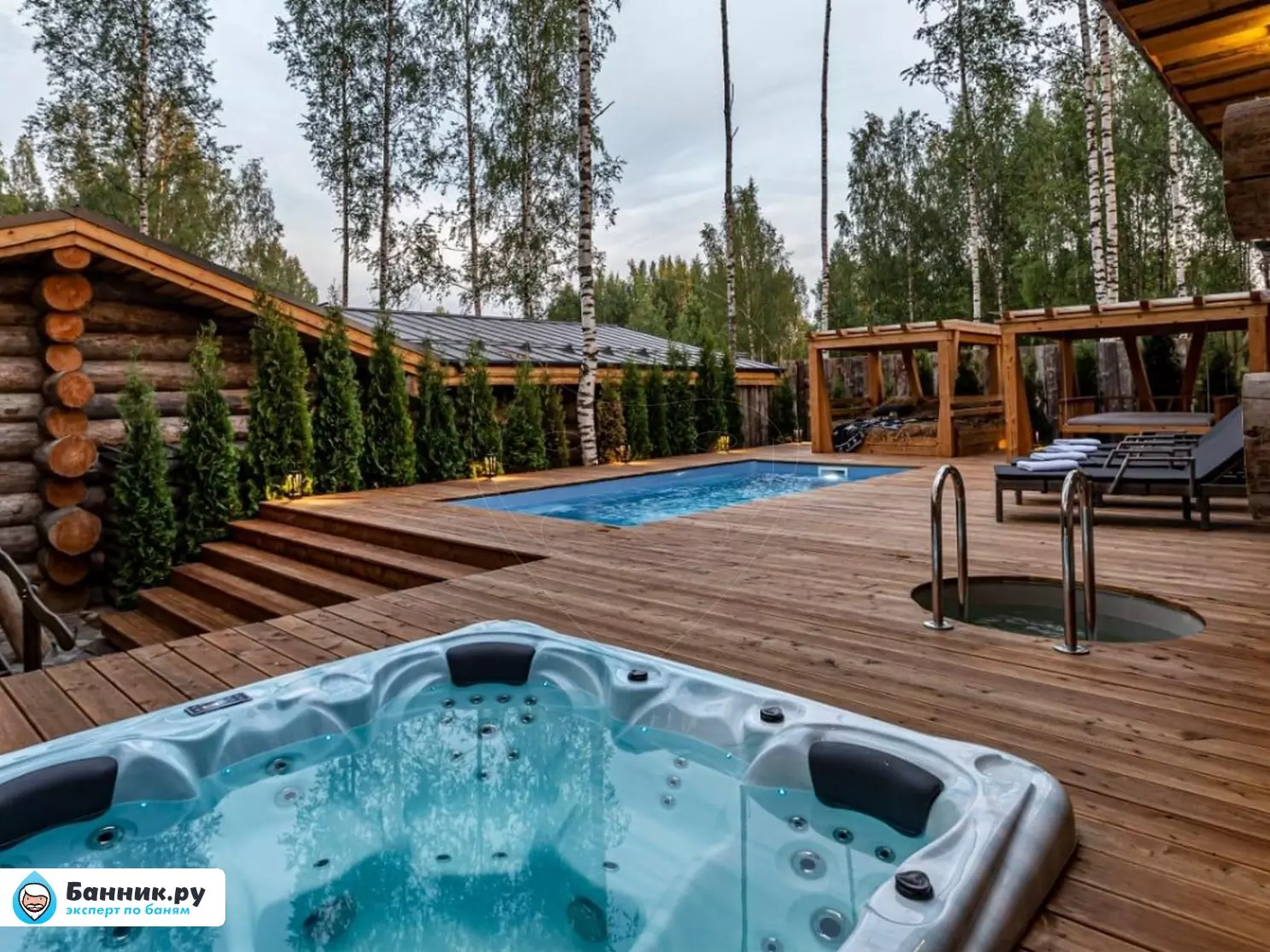 Дизайн интерьера бани в Новосибирске